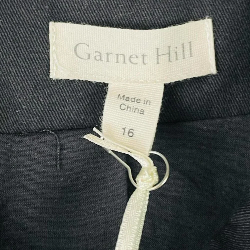 Garnet Hill Organic Cotton Trench Coat Womens Size 16 Gray Water Resistant NWT - Picture 4 of 8